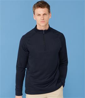 Henbury Zip Neck Top